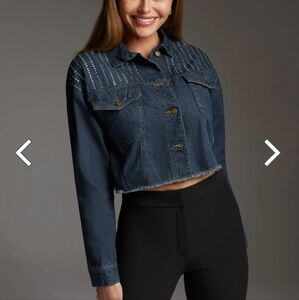 Bebe The Crop Denim Jacket